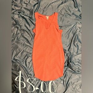 Peach pink dress. Women’s Large. Worn once.